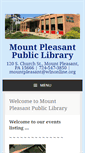 Mobile Screenshot of mountpleasantpalibrary.org